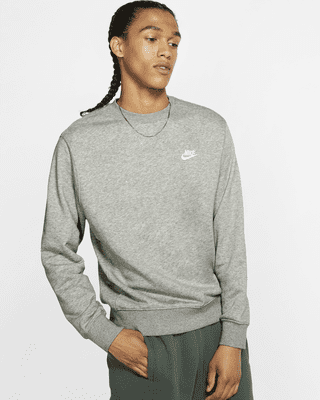 Nike Sportswear Club Men s French Terry Crew Grey